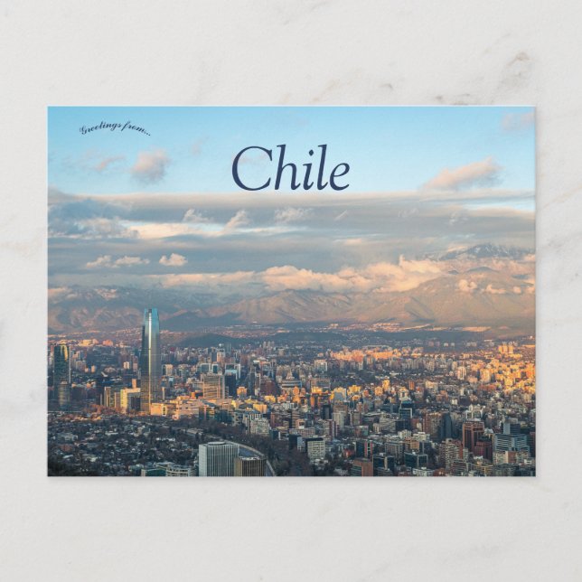 Ein Blick auf den Chile von Vögeln Postkarte (Vorderseite)