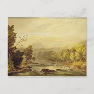 Ein Blick auf die Brathay in der Nähe von Amblesid Postkarte