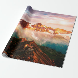 Ein Blick auf die sonnenbeleuchteten Hügel bei Däm Geschenkpapier