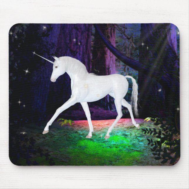 Ein Blick auf ein Einhorn - Fantasy Mousepad (Vorne)