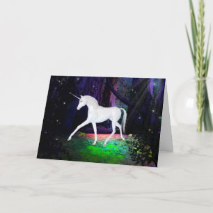 Ein Blick auf eine Einhorn Fantasy Liebe Grußkarte Karte