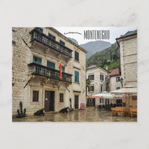 Ein Blick auf Kotor Montenegro Postkarte