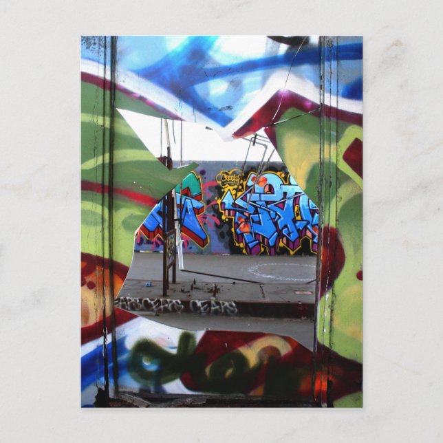 Ein Blick in die Fabrik Postkarte (Vorderseite)