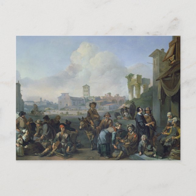 Ein Blick in Rom, 1668 Postkarte (Vorderseite)
