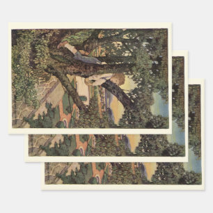 Ein Blick von den Bäumen von Jessie Willcox Smith Geschenkpapier Set
