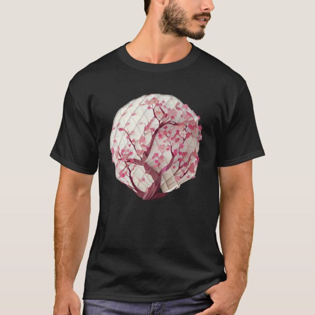 Ein blühender Lebenskirschbaum Glob T-Shirt (Vorderseite)