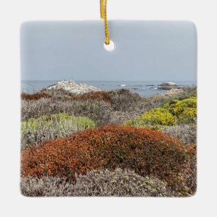 Ein blühendes Kalifornien: Asilomar Staat Beach Keramikornament
