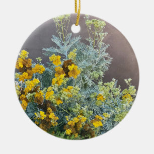 Ein blühendes Kalifornien: Katalina Silverlace Keramik Ornament