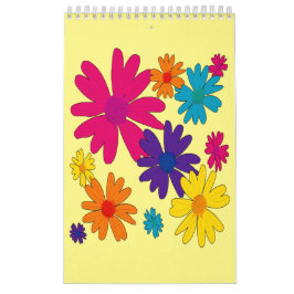Ein Blumenbeet mit blühenden Blume Kalender