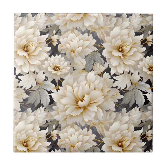 Ein Blumendesign 10 Fliese (Vorderseite)