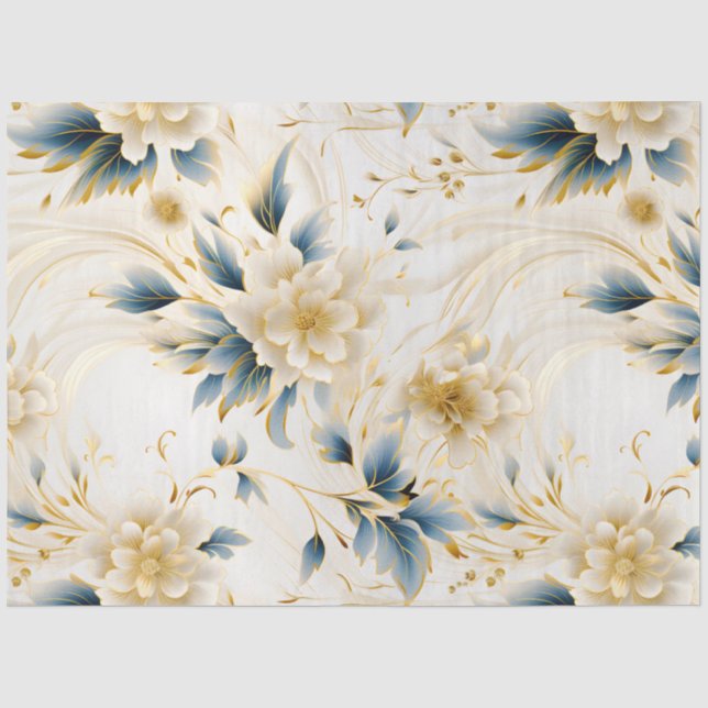 Ein Blumendesign 1 Seidenpapier (Vorderseite)