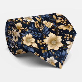 Ein Blumendesign 6 Krawatte