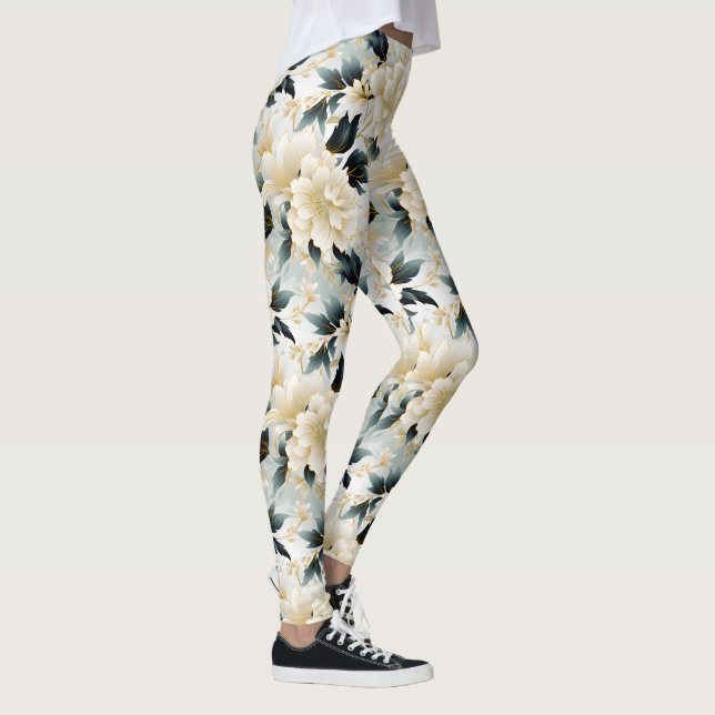 Ein Blumendesign 7 Leggings (Rechts)