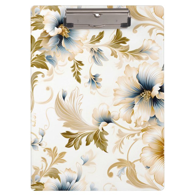 Ein Blumendesign für Hochzeiten 3 Klemmbrett (Vorderseite)