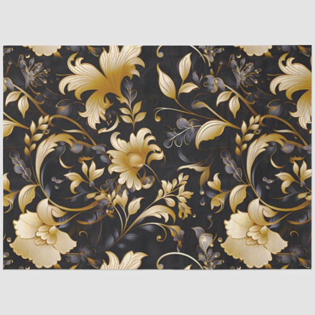 Ein Blumendesign für Hochzeiten 4 Seidenpapier (Vorderseite)