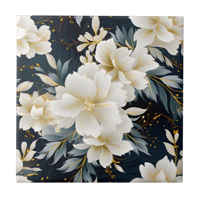 Ein Blumendesign für Hochzeiten 8 Fliese (Vorderseite)