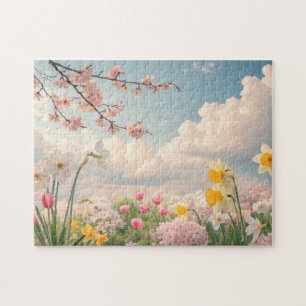 Ein Blumenhintergrund im Frühling