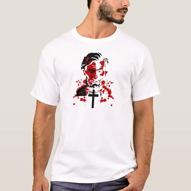 Ein blutiger Held-Abraham Lincoln T-Shirt (Vorderseite)