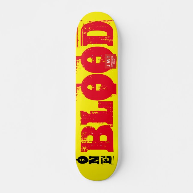 EIN BLUTSkateboard, 7¾ Zoll Deck Skateboard (Vorne)