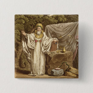 Ein Bogen-Druide in seiner Gerichtsgewohnheit, Button