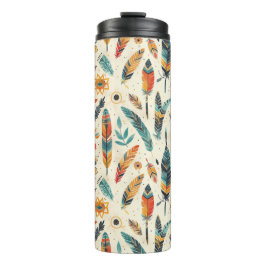 Ein böhmisch inspiriertes, helles Muster Thermosbecher