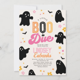 Ein Boo ist eine angemessene Babydusche und Einlad Einladung