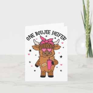 Ein Boojee Heifer Kuw Tumbler Farm Animal Valentin Karte