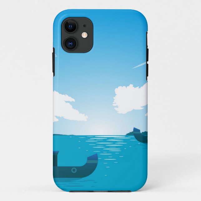 Ein Boot im Meer-18530 Case-Mate iPhone Hülle (Rückseite)