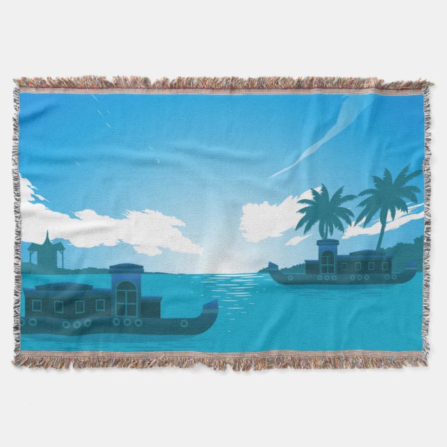 Ein Boot im Meer-18530 Decke (Vorderseite)