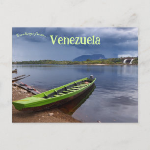 Ein Boot in Venezuela Postkarte
