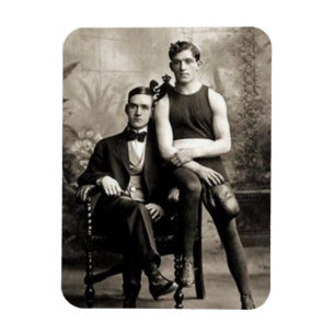 Ein Boxer und sein Herr Magnet