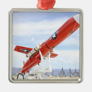 Ein BQM-74E Chukar Drohne bereit zur Silbernes Ornament