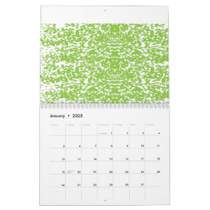 Ein brauner Holztisch hält eine Glasflasche Oliven Kalender
