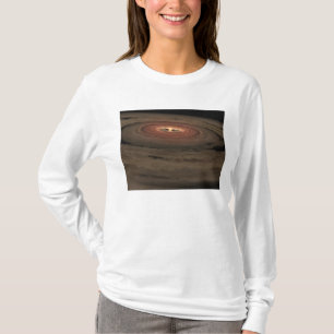 Ein brauner Zwerg umgeben durch eine wirbelnde T-Shirt