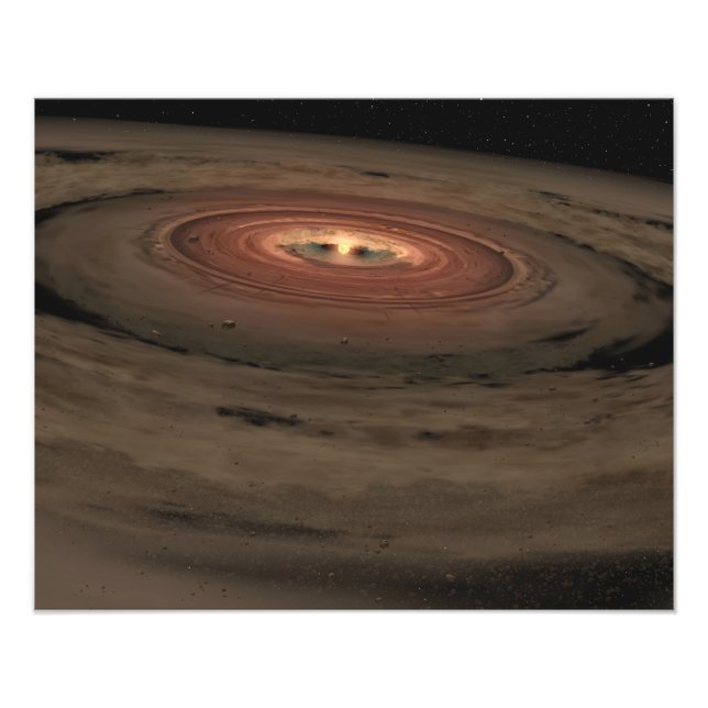 Ein brauner Zwerg, umgeben von einer wirbelnden Sc Fotodruck (Vorne)