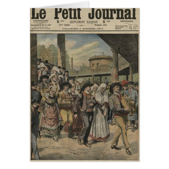 Ein bretonisches Hochzeitsrecht in Paris (Vorne)