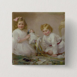 Ein Bruder und eine Schwester, die, 1915 spielen Button