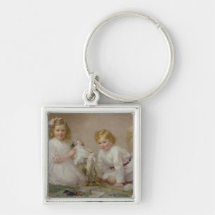 Ein Bruder und eine Schwester, die, 1915 spielen Schlüsselanhänger