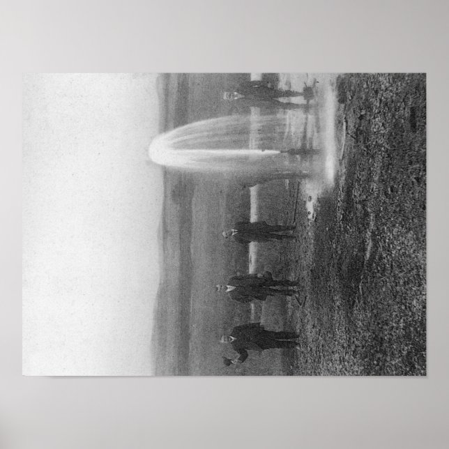 Ein Brunnen im Judith-BeckenMontana Poster (Vorne)