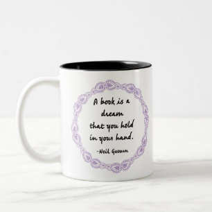 Ein Buch ist ein Traumangebot Zweifarbige Tasse