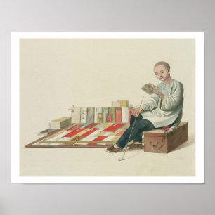 Ein Buchhändler, überziehen 6 "vom Kostüm der Poster