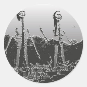 Ein buddhistischer Hell-Sticker Runder Aufkleber