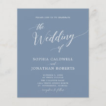 Ein Budget für alle in einem Dusty Blue Wedding