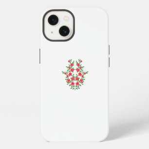 ein Bündel roter Blumen auf weißem Hintergrund iPhone Hülle