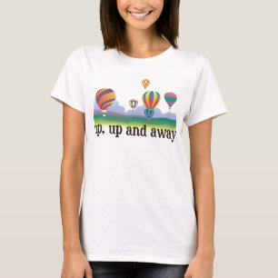 Ein buntes Ballonfliegengeschenk - Heißluft steig T-Shirt