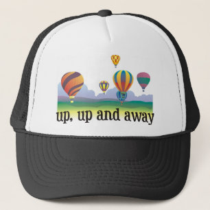 Ein buntes Ballonfliegengeschenk - Heißluft steigt Truckerkappe