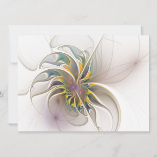 Ein buntes Fraktal-Ornament. Abstrakte Blume