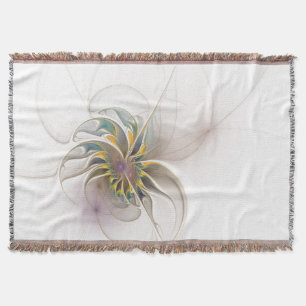 Ein buntes Fraktal-Ornament. Abstrakte Blume Decke