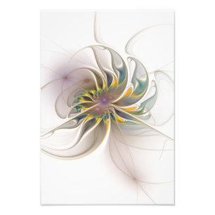 Ein buntes Fraktal-Ornament. Abstrakte Blume Fotodruck