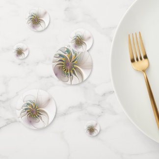 Ein buntes Fraktal-Ornament. Abstrakte Blume Konfetti